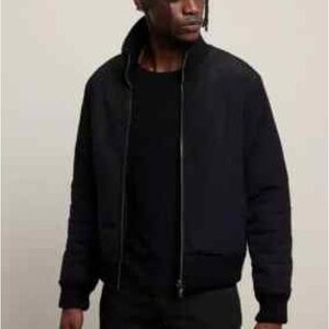 NWT JOHN VARVATOS Men's Black Bomber Jacket